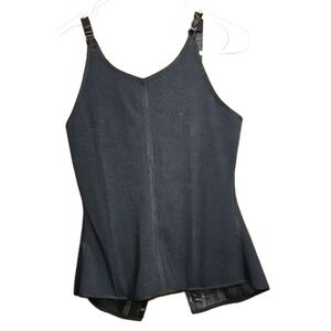 🖤 EUC Ann Michell Latex Waist Trainer Sports Vest Corset Shapewear 🖤